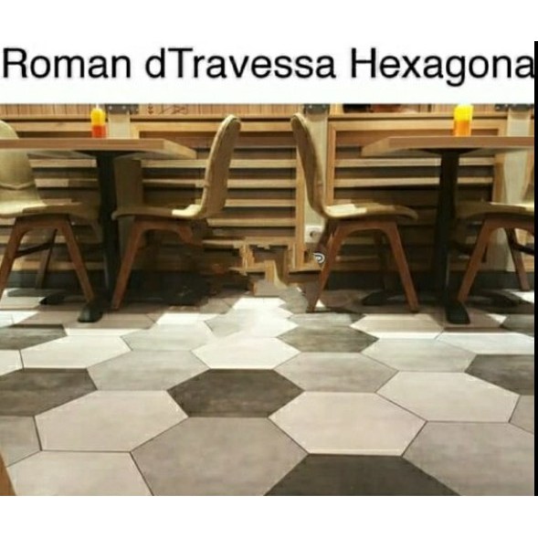 ROMAN Keramik Interlok Hexagonal 34x39 cm dModesto dTravessa Series