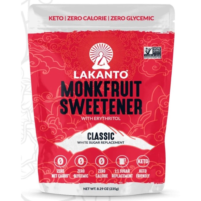 

Lakanto Keto Sugar classic 235 gr. luo Han quo gula
