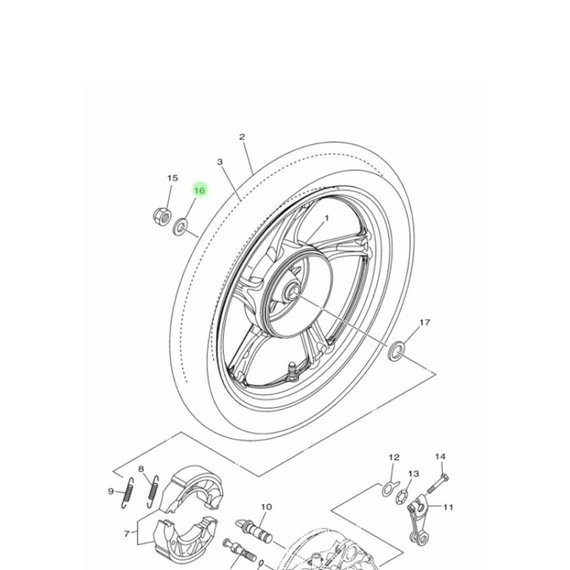 washer plate ring luar as roda belakang mio j soul gt fino fi xride x ride 115 ori ygp 90201-14820