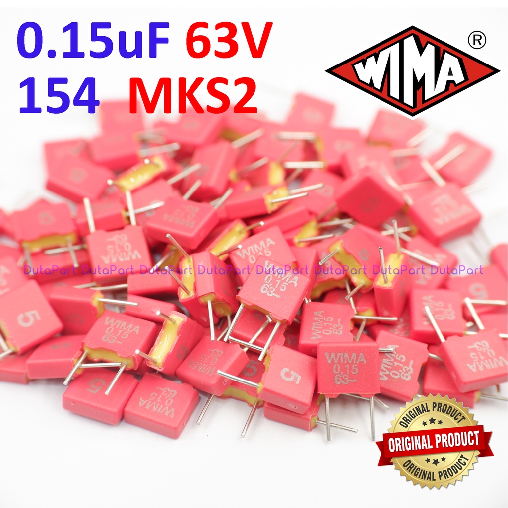 63V 0.15uF 154 MKS2 MKS 2 WIMA Film Capacitor Made In Germany