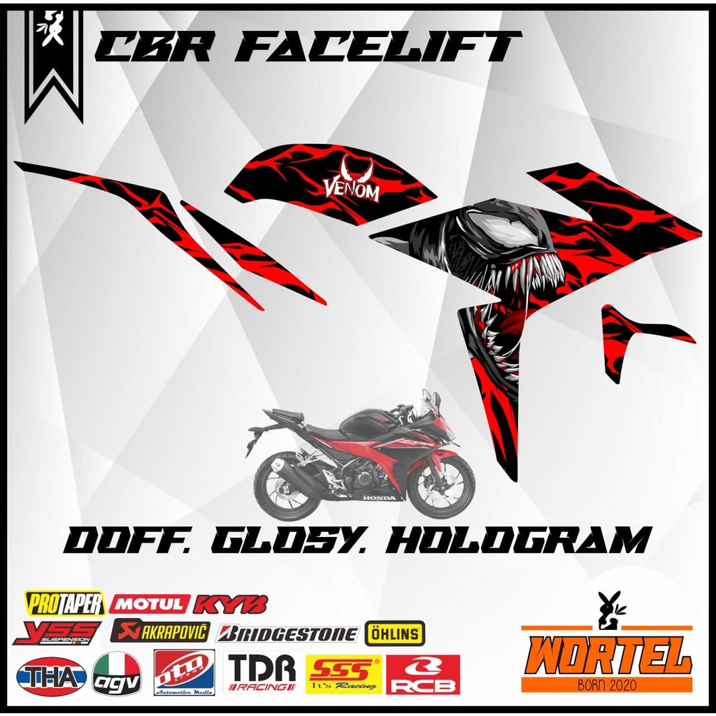 Striping Stiker Decal Motor CBR 150 R/Facelift Venom