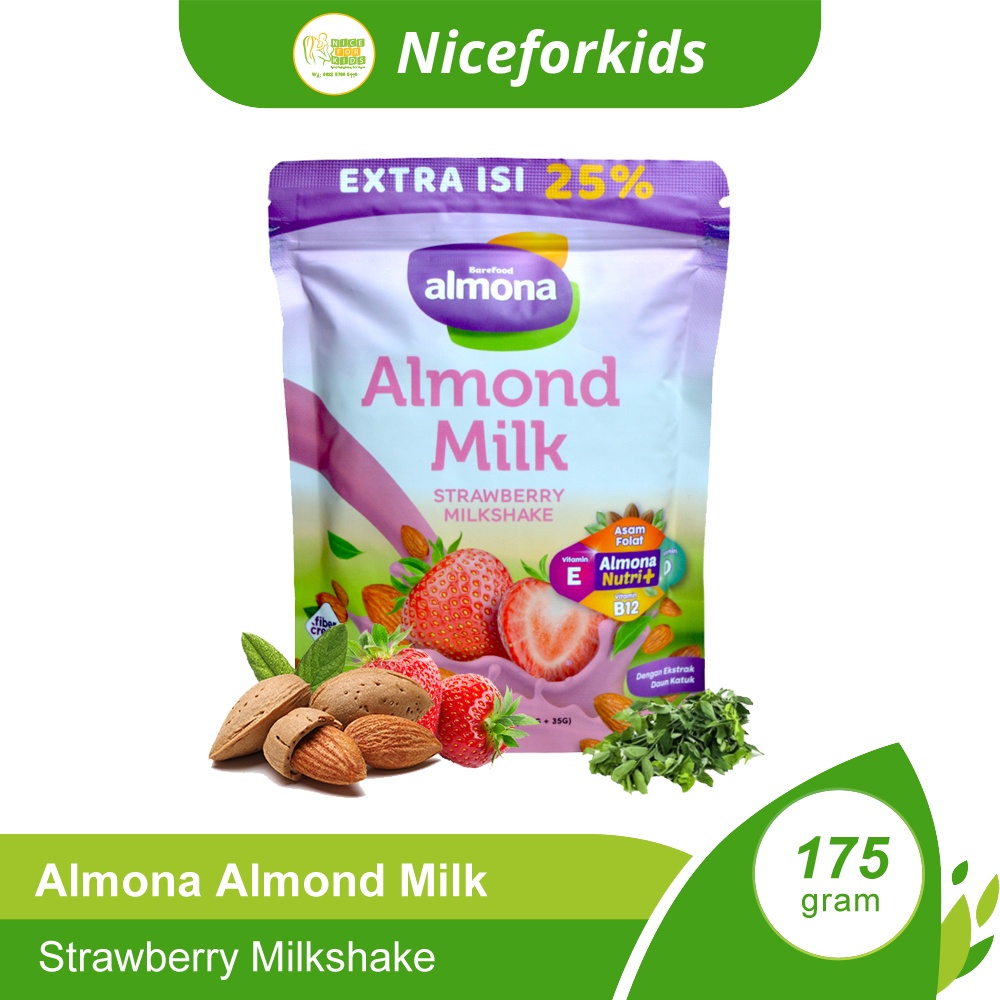 Almona Almond Milk Susu Almond Pelancar ASI Booster Plus Daun Katuk 175gr Booster ASI Ibu Menyusui