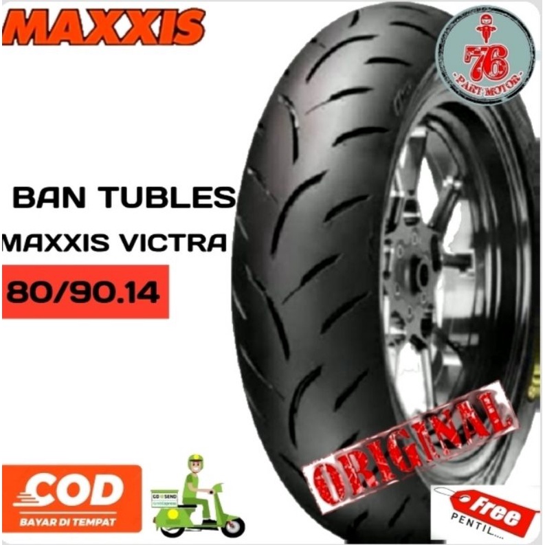 BAN TUBLES MAXXIS VICTRA 80/90.14 FREE PENTIL