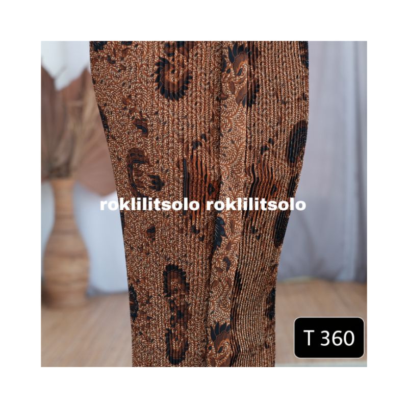 Rok langsung pakai / plisket batik T 360/ rok plisket / rok batik kondangan / rok wiru