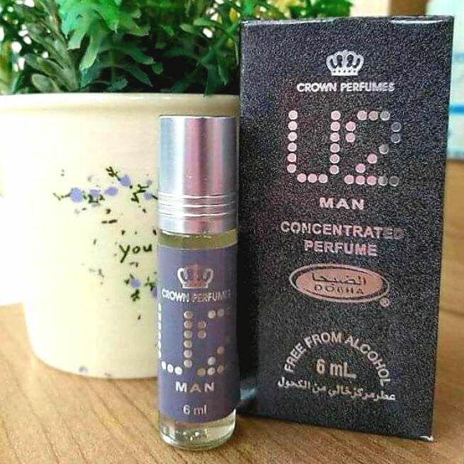 U2 Man Parfum DOBHA Kemasan 6ml Minyak Wangi Roll On Non Alkohol