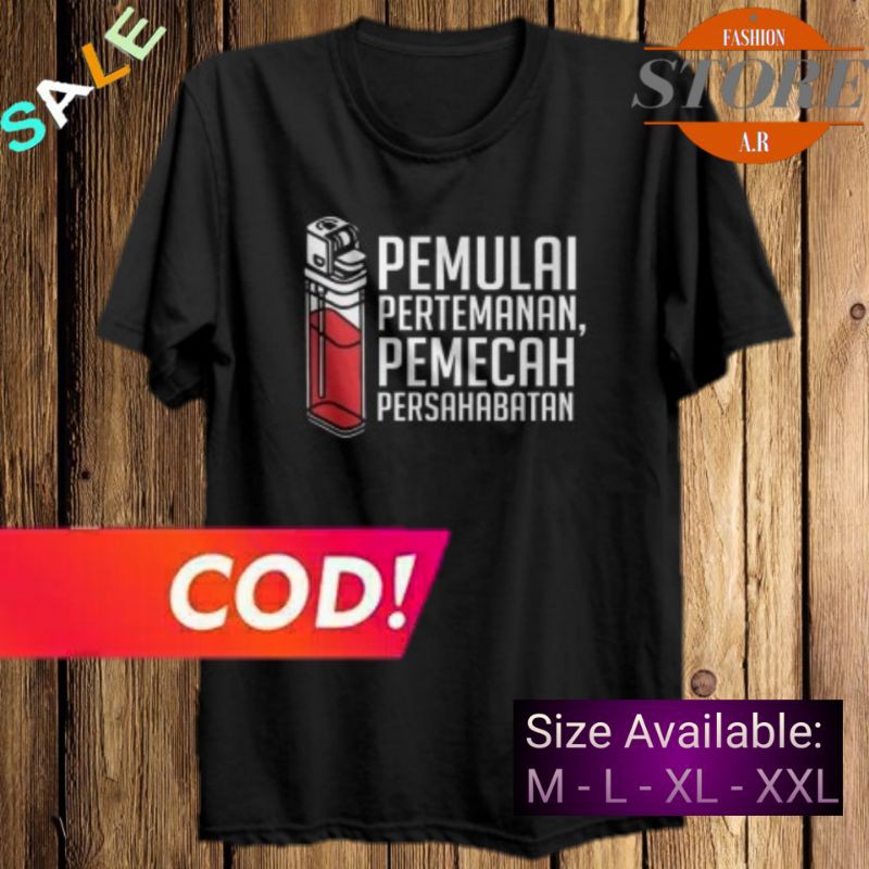 FS - Kaos Pria | KOREK API  | Baju Kaos Distro Pria | Pakaian Pria