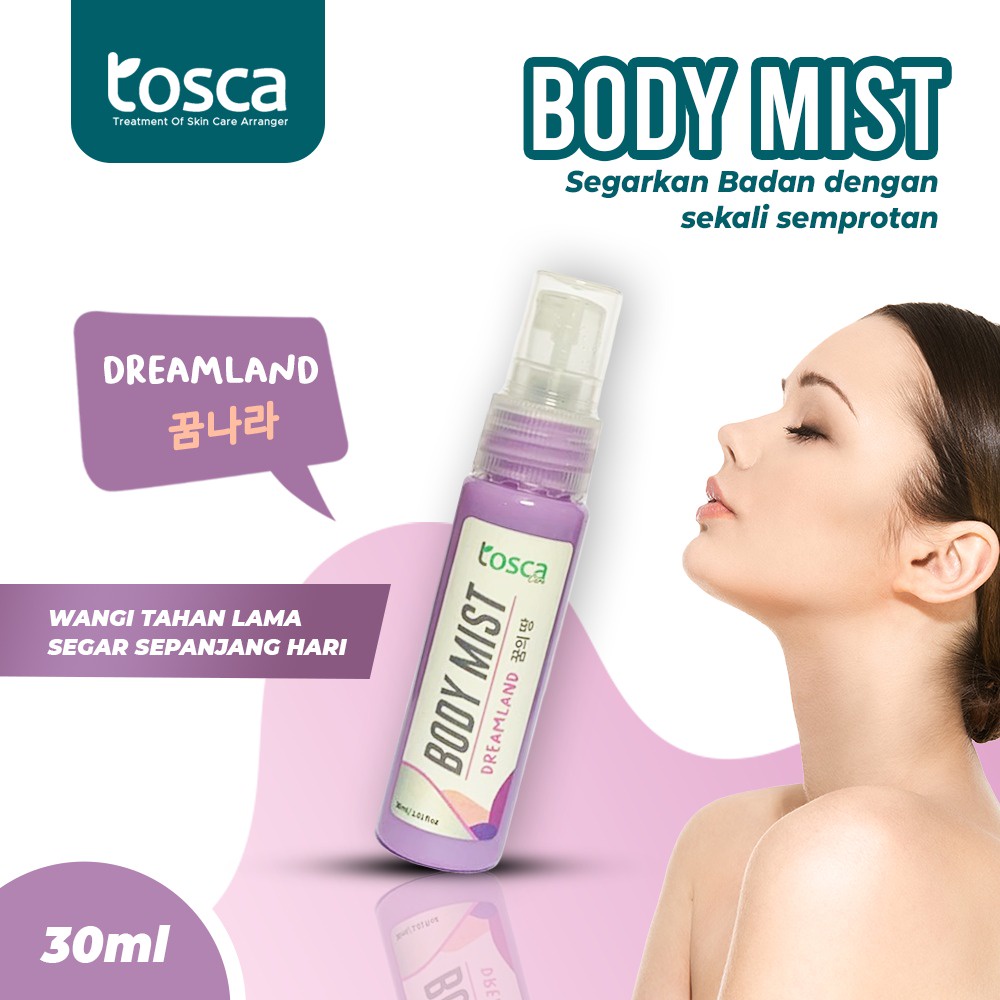 TOSCA Body Mist Cool and Fresh Eau De Cologne 30ml Parfum Spray Pengharum Badan