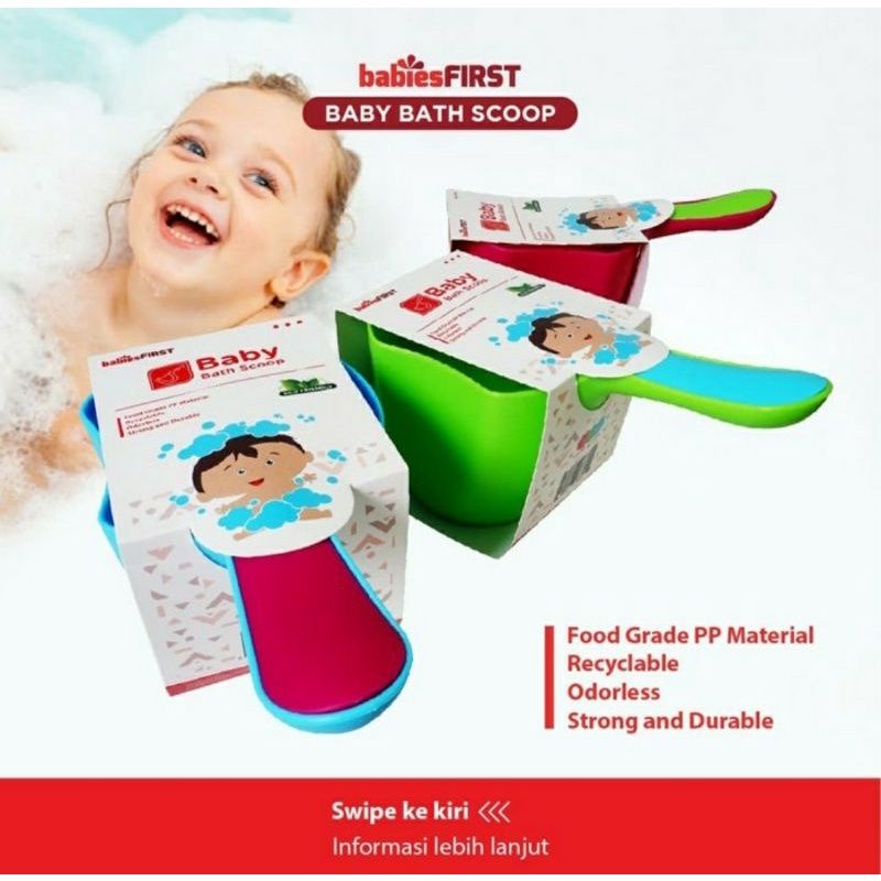 babiesFIRST Baby Bath Scoop baby Safe bath cup / Gayung Mandi Bayi / Gayung Mandi Lucu / Gayung Mini