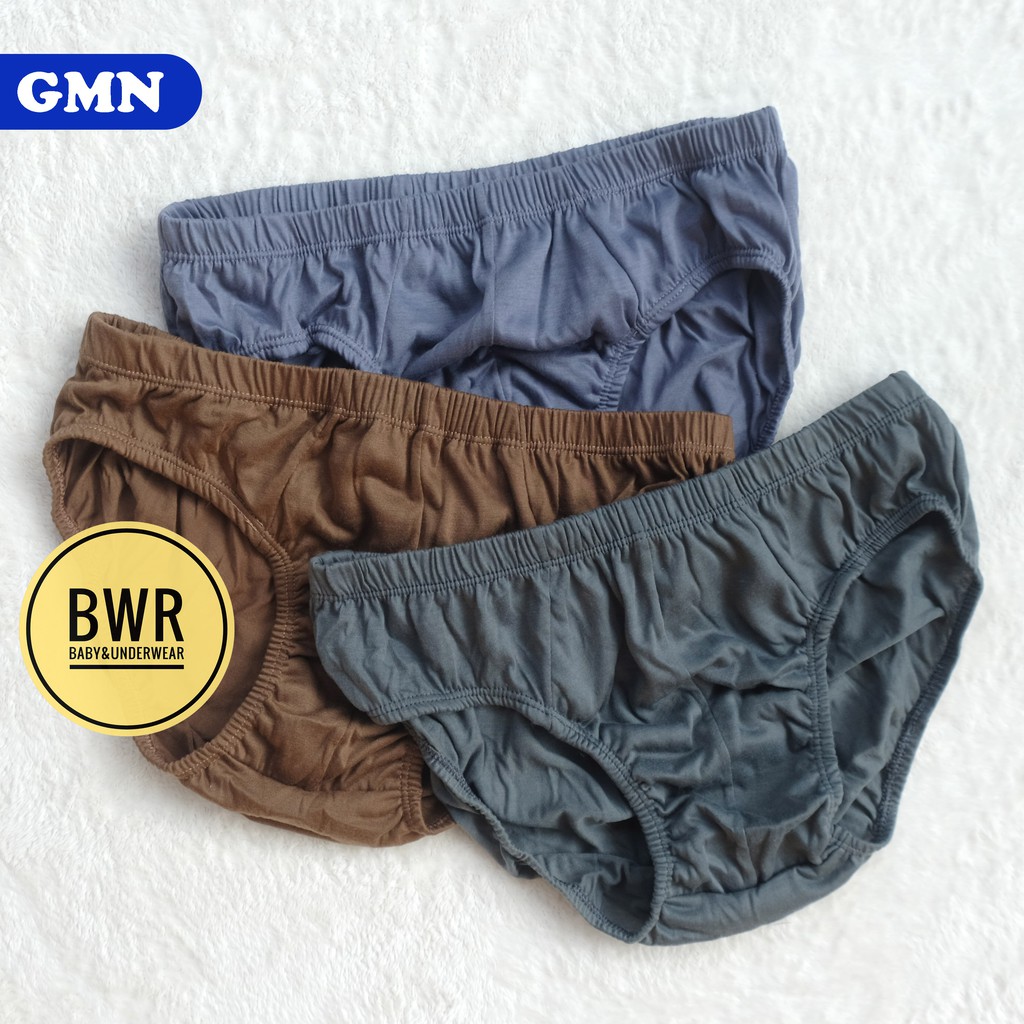 [ 3pc ] GMN | Celana Dalam Pria GT Man | CD Sempak Pria Dewasa Karet Kerut - Bwr III N4-Q4