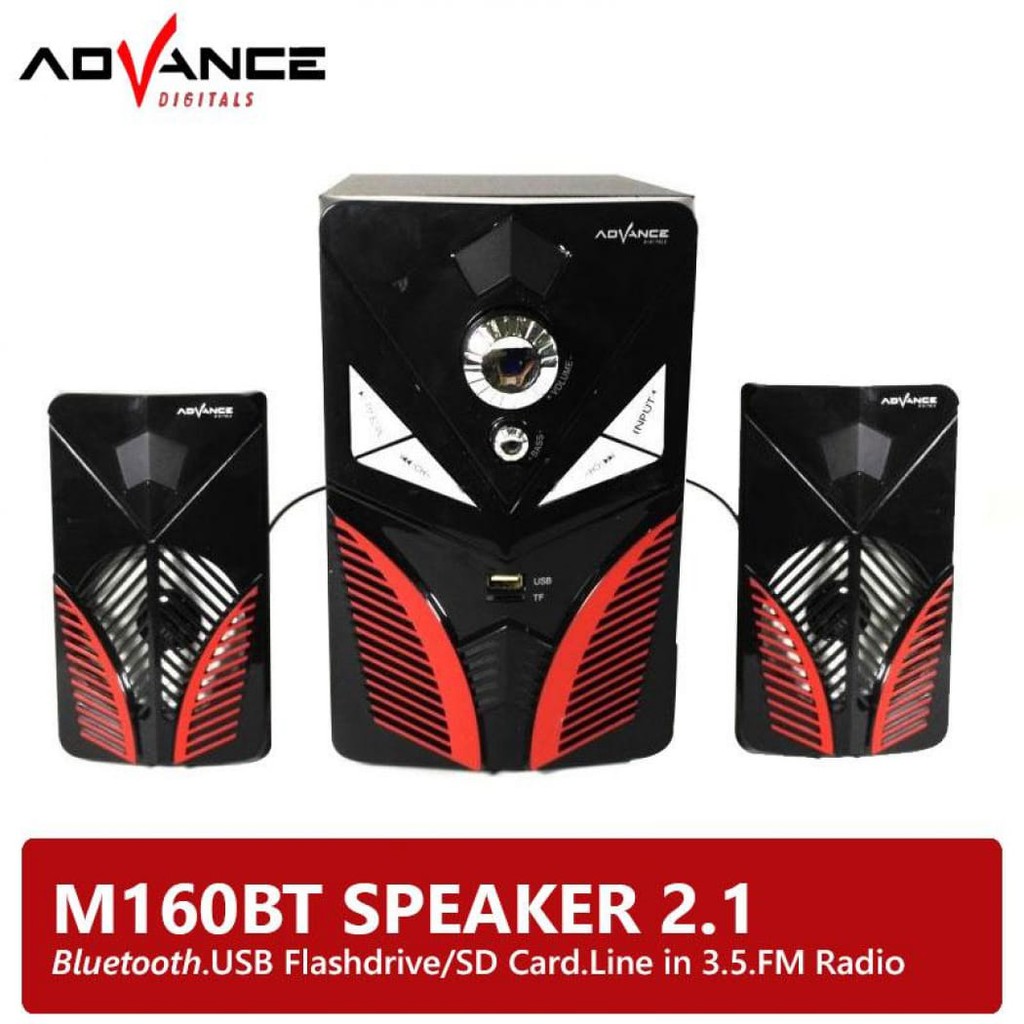 Speaker aktif ADVANCE M160 BT / Advance M160BT Bluetooth Multimedia Subwoofer System