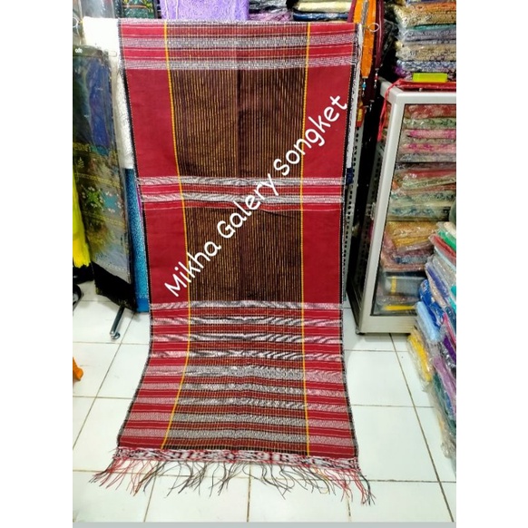 Ulos Ragihotang Maron Garis Silver