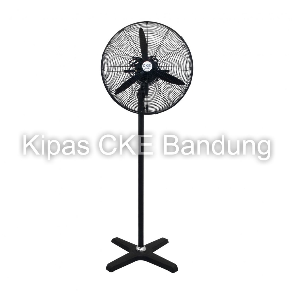 Stand Fan CKE 20 Inch Hitam SF-D20-GS Kipas Angin Berdiri Pabrik Kantor Cafe Rumah Resto
