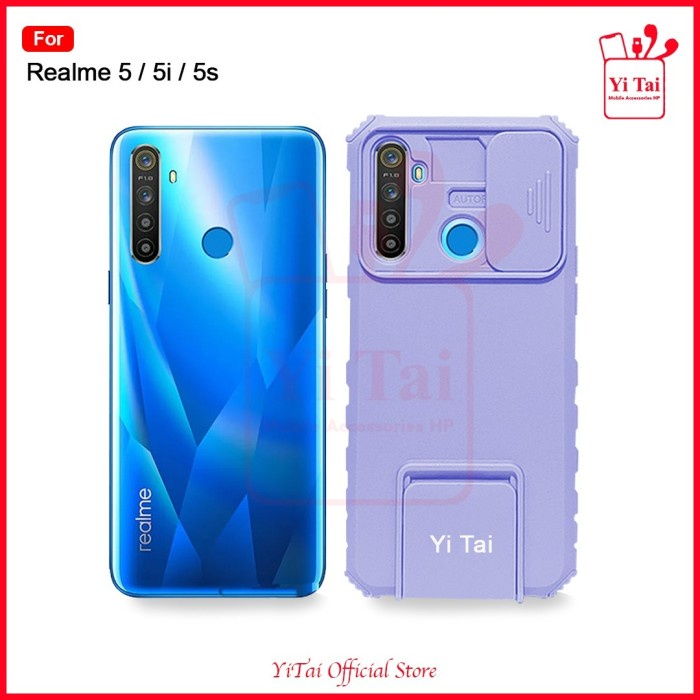 CASE ARMOR SLIDE CAMERA YI TAI REALME 5 5i 5S REALME 2 PRO REALME U1
