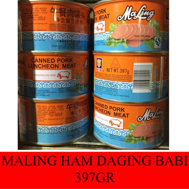 Maling Daging Ham Babi (non halal) 397gr