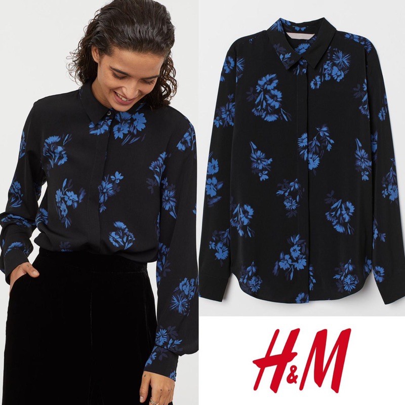 Hm longsleeved silk shirt