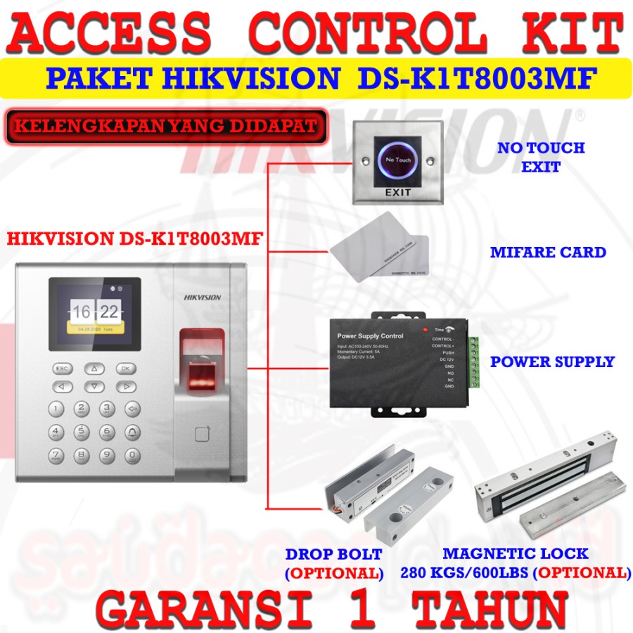 DOOR LOCK DOORLOCK / KUNCI PINTU DIGITAL / ACCESS CONTROL / RFID