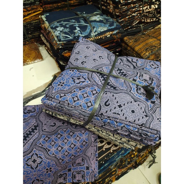 kain batik warna ungu motif sekar jagad