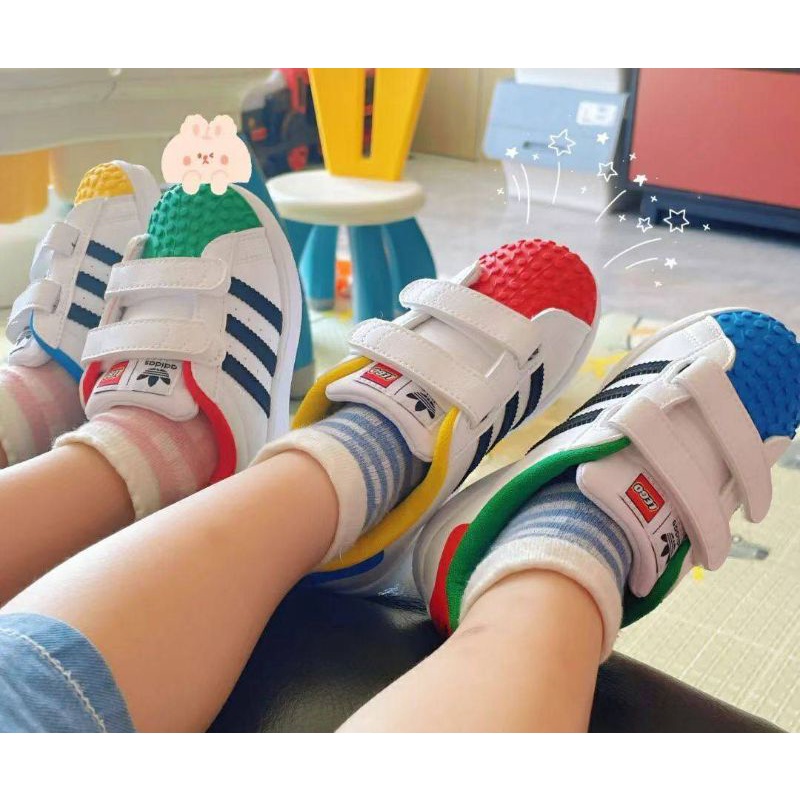 Adidas Superstar Lego kids PREMIUM IMPORT ready size 22-35