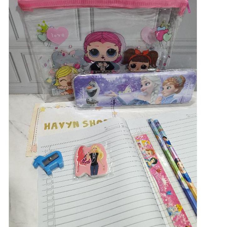 

[✅COD] paket alat tulis/stationery set/STUDY SET DOMPET