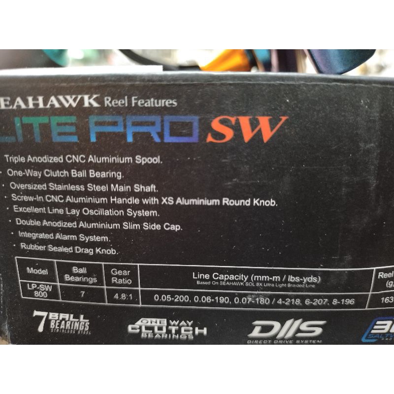 reel seahawk lite pro sw 800