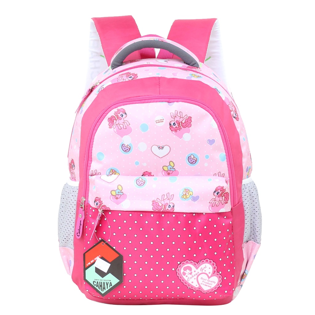 Jual Ransel Anak Perempuan TK SD Tas Gendong Cewek Cantik Gambar Little Pony Backpack Multifungsi