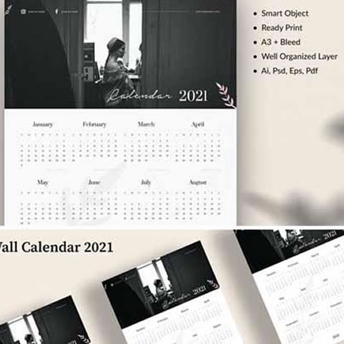 Kumpulan Template Kalender 2021 Untuk Photoshop Shopee Indonesia