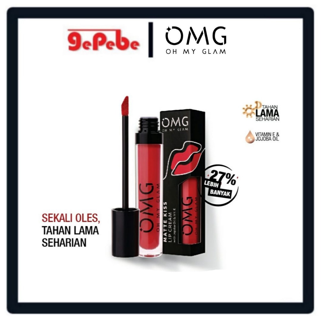 OMG Oh My Glam Matte Kiss Lip Cream 3.5gr