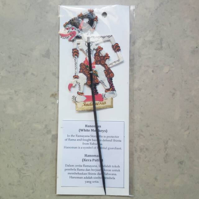 MINIATUR WAYANG KULIT HANOMAN