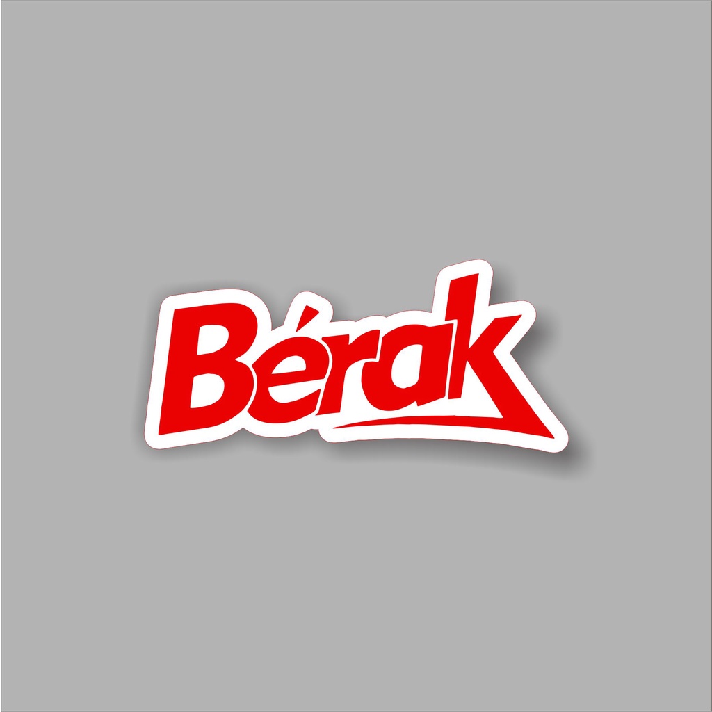 

Stiker brand stiker distro Berak bahan grafac anti air