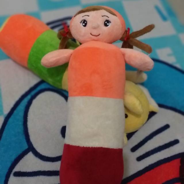 Boneka guling karakter gajah dan princess