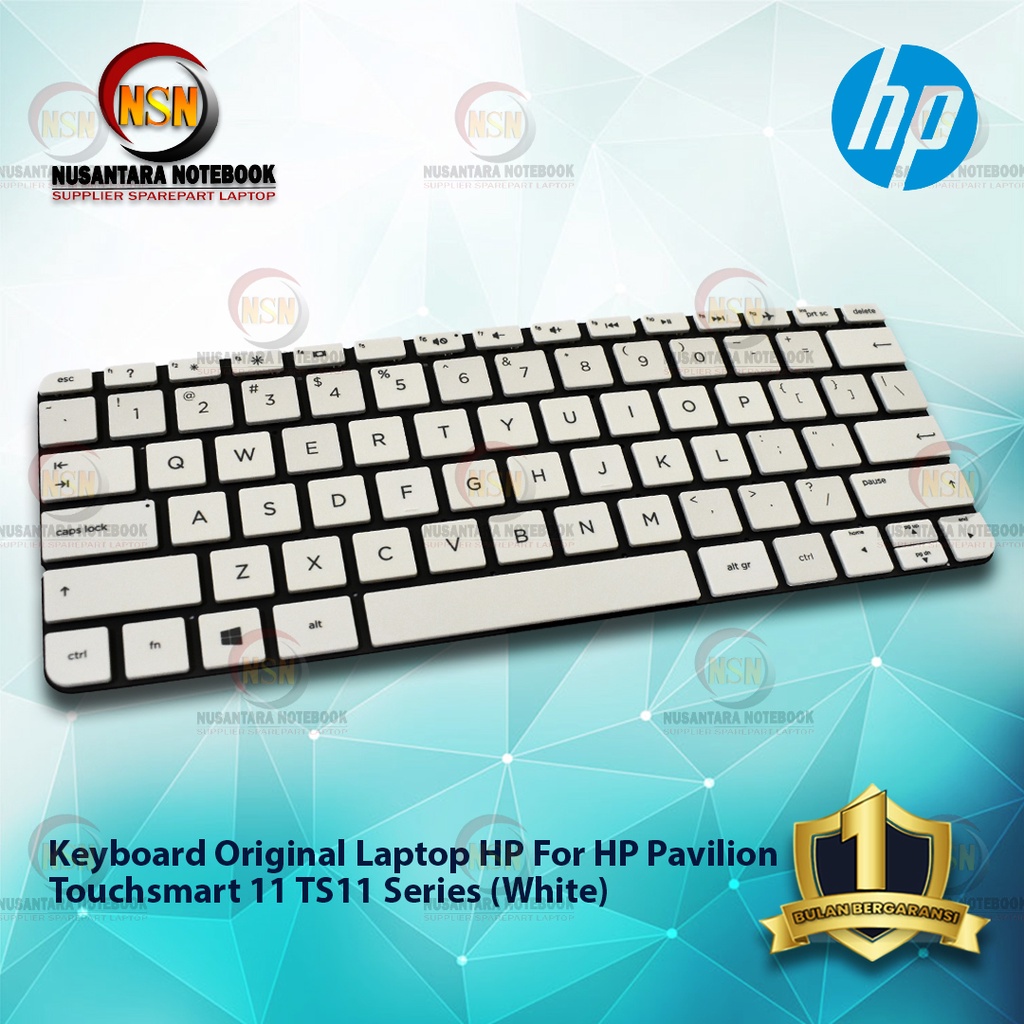 Keyboard Original Laptop For HP Pavilion Touchsmart 11 TS11 (White)