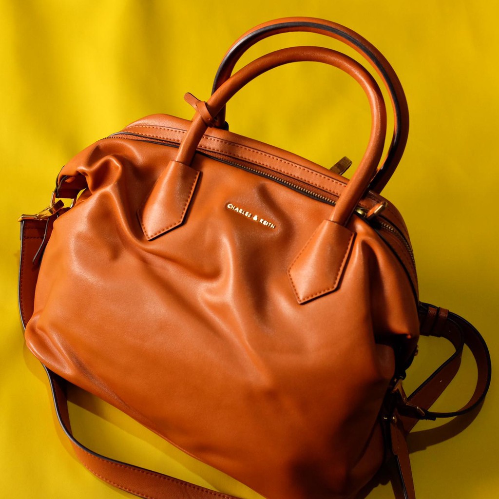 Charles and Keith Bag Tan - Tas Charles and Keith Original