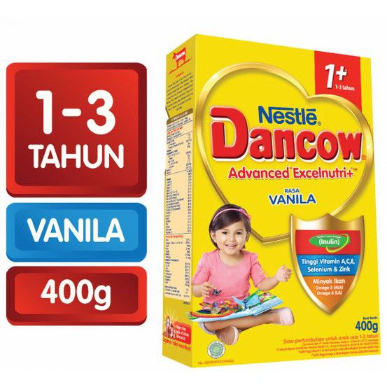 DANCOW 1+ 400GR / SUSU BUBUK BAYI 1-3 TAHUN