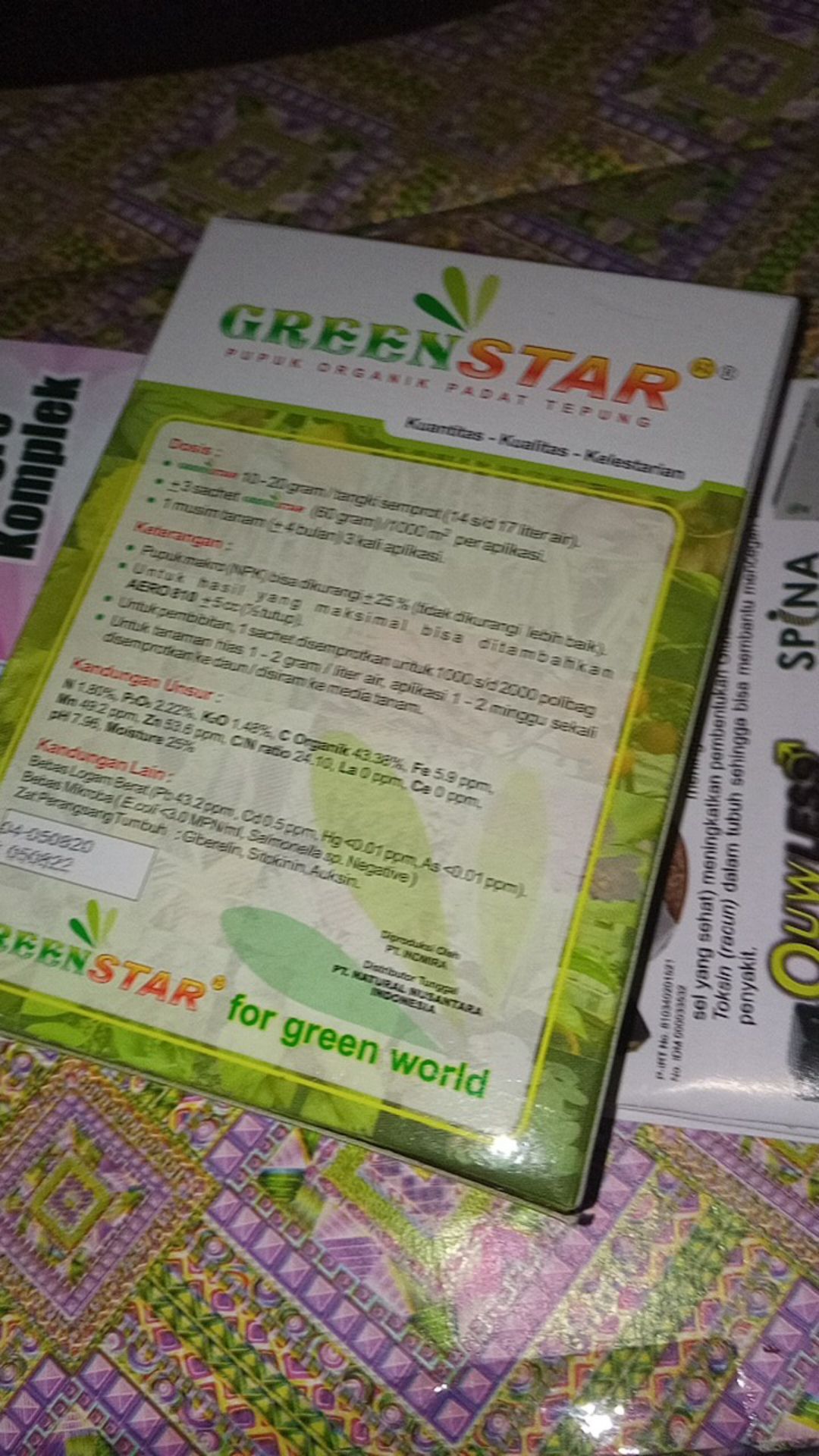 Greenstar Pupuk Organik Serbuk Multifungsi