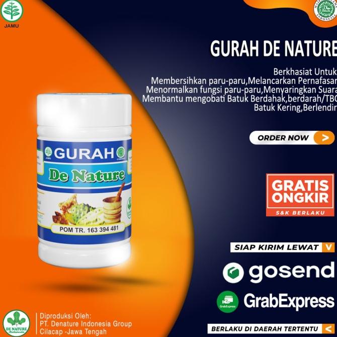 TERMURAH OBAT HERBAL GURAH PARU|SUARA|hidung|PERNAFASAN|DE NATURE Asli