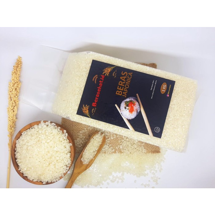 

gr20111r Beras Japonica - Beras Jepang - Sushi/Onigiri/Kimbab - Berasehat.Id - 3/4 Kg Sv012Ss