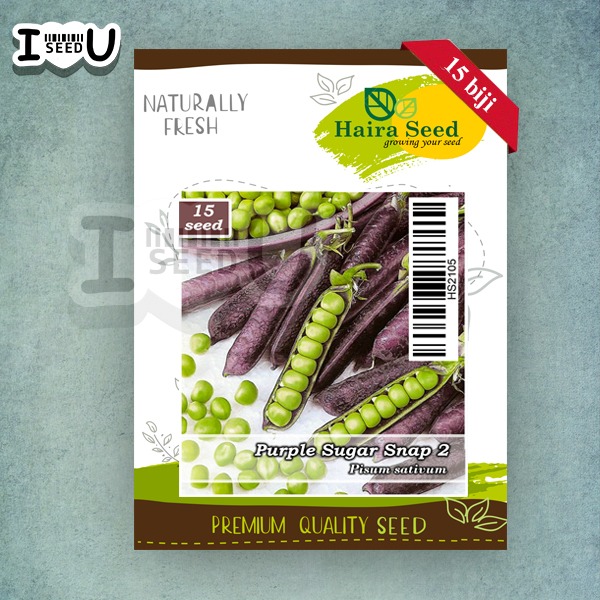 Haira Seed Bibit-Biji Kacang Kapri/Polong Sugar Snap 2