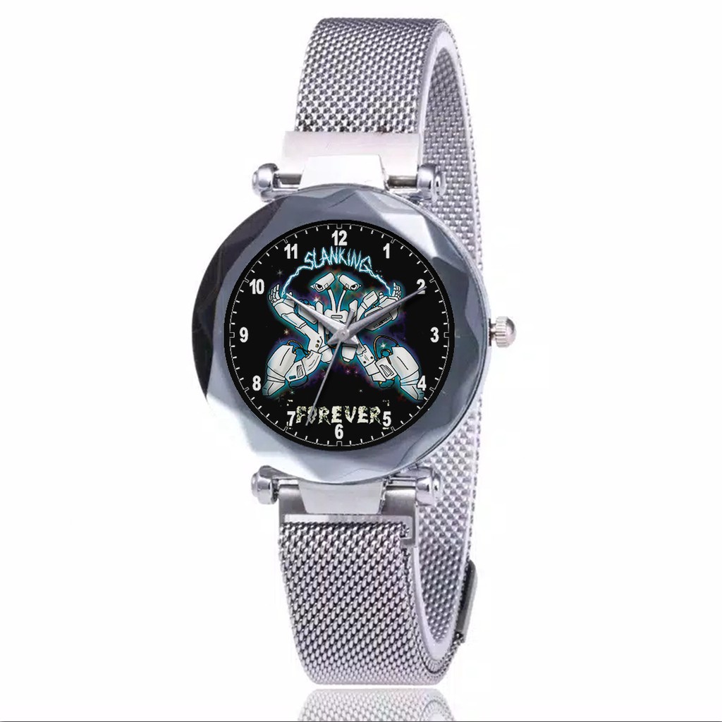 Jam Tangan Wanita Custom - SLANK-SLANKY MOTIF 9 Free Box &amp; Batre Cadangan