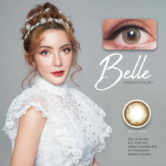 Softlens Belle Wedding by dreamcolor pernikahan botol gray brown lensa kontak