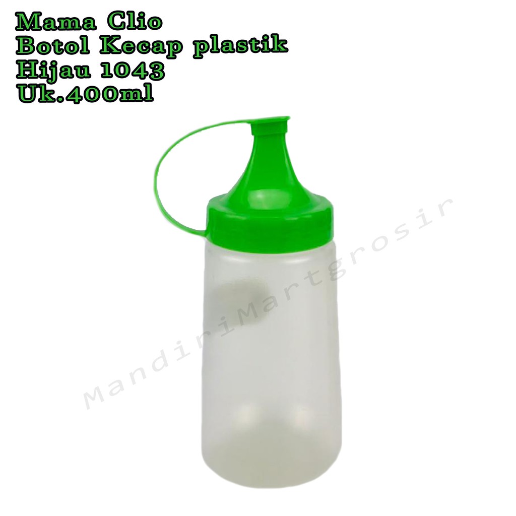 Botol Kecap plastik *Mama Clio * Hijau 1043 * 400ml