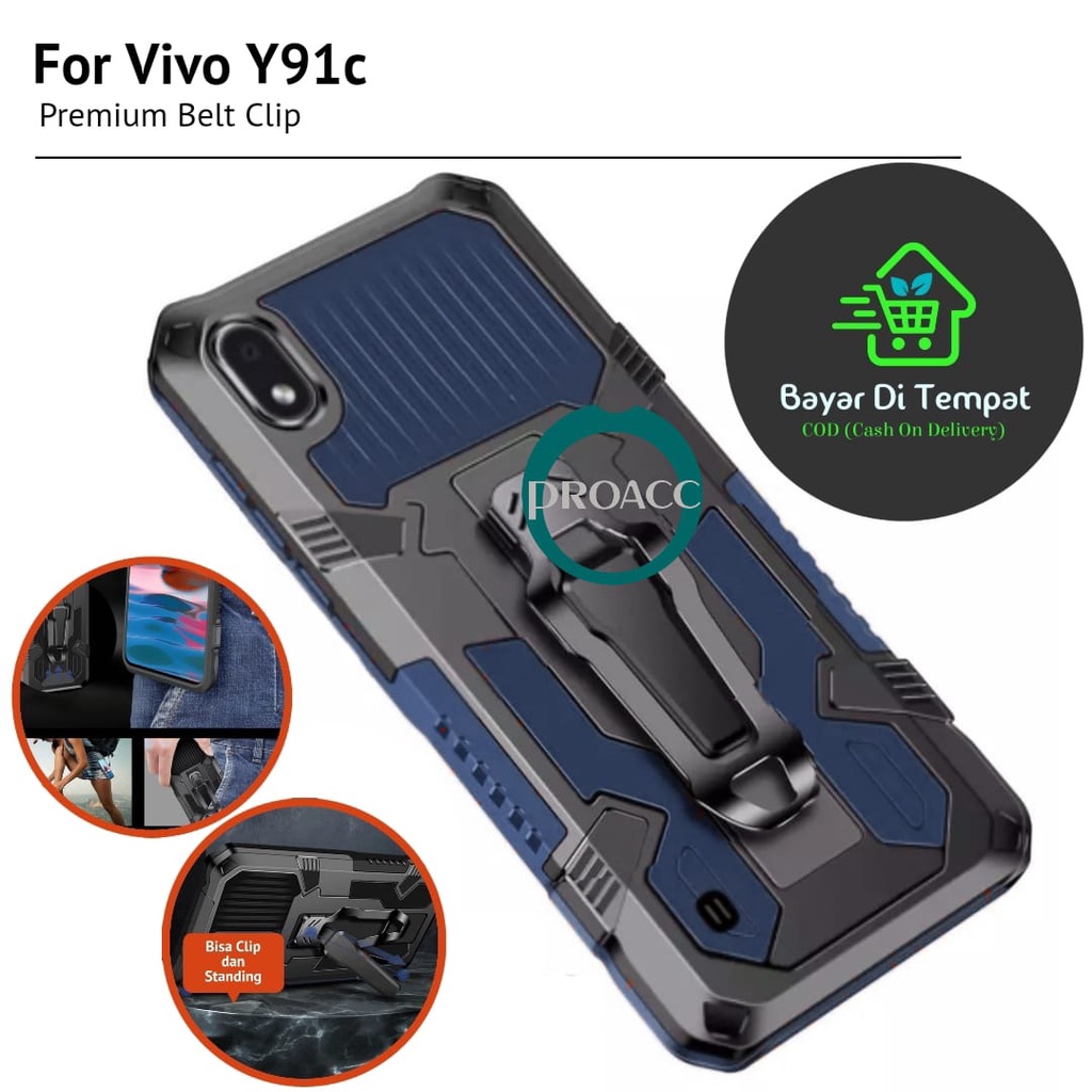 CASE HP FOR VIVO Y91C KICKSTANDING CLIP CASING HP ROBOT CASE ARMOR KESING HP COVER