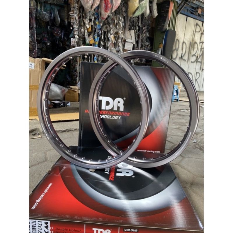 VELG TDR RACING 185 & 160 WARNA TITANIUM VELG TDR RACING 185/160 KOTAK