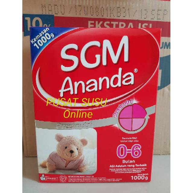 SGM Ananda 1 1000gr - PUSAT SUSU ONLINE 100% ASLI