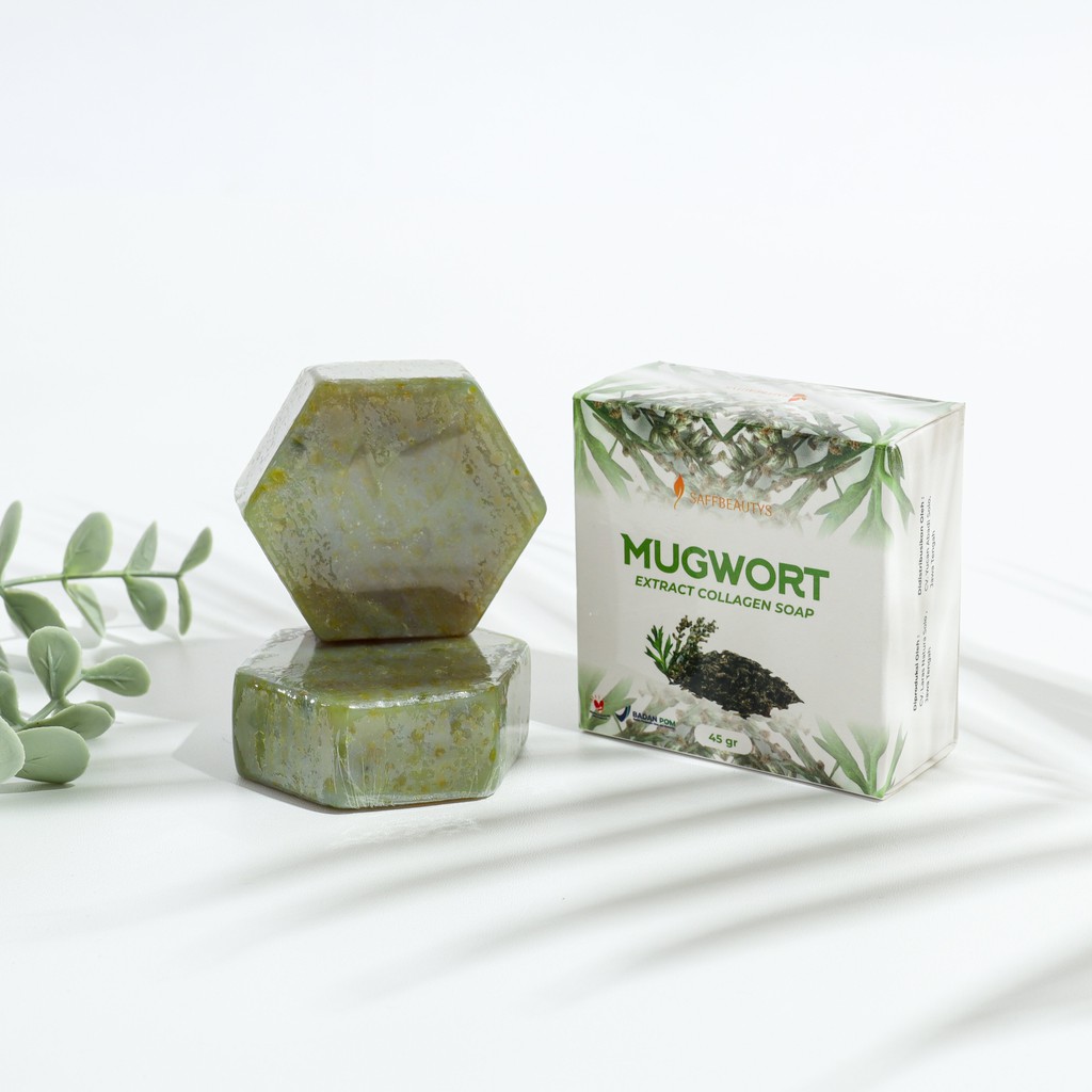 Saffbeautys Mugwort Series Acne Facemist Mugwort Collagen + Mugwort Collagen Soap