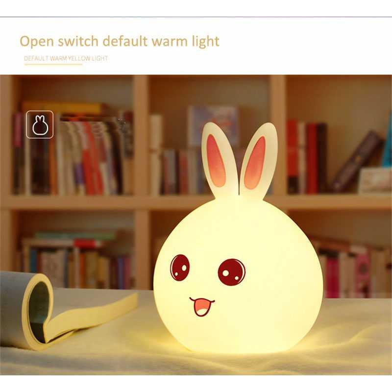 Lampu Tidur Anak LED RGB Light Model Kelinci - 218