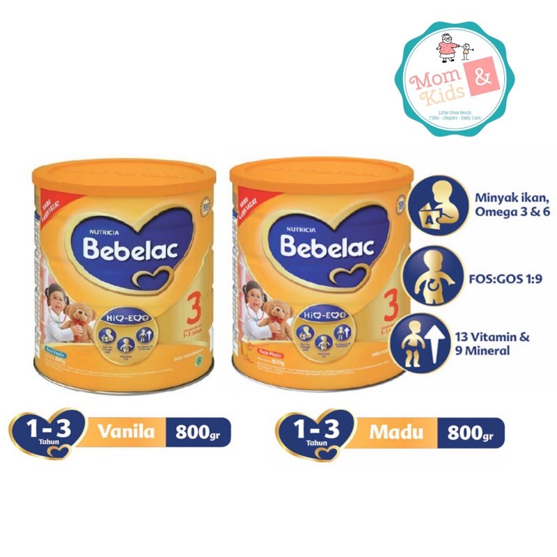 Bebelac 3 Vanila Madu 800gr