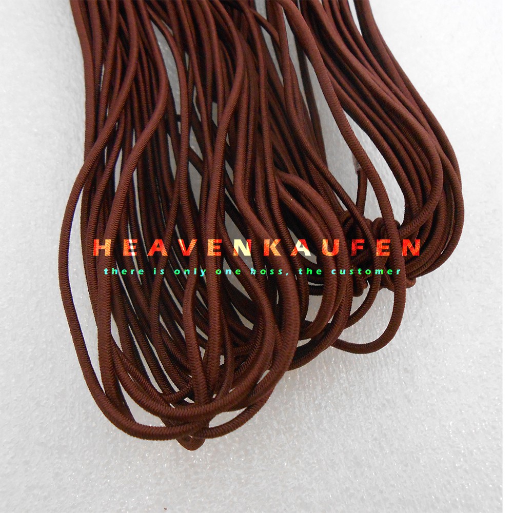 Tali Elastis Kecil 1,5 mm Cokelat Meteran