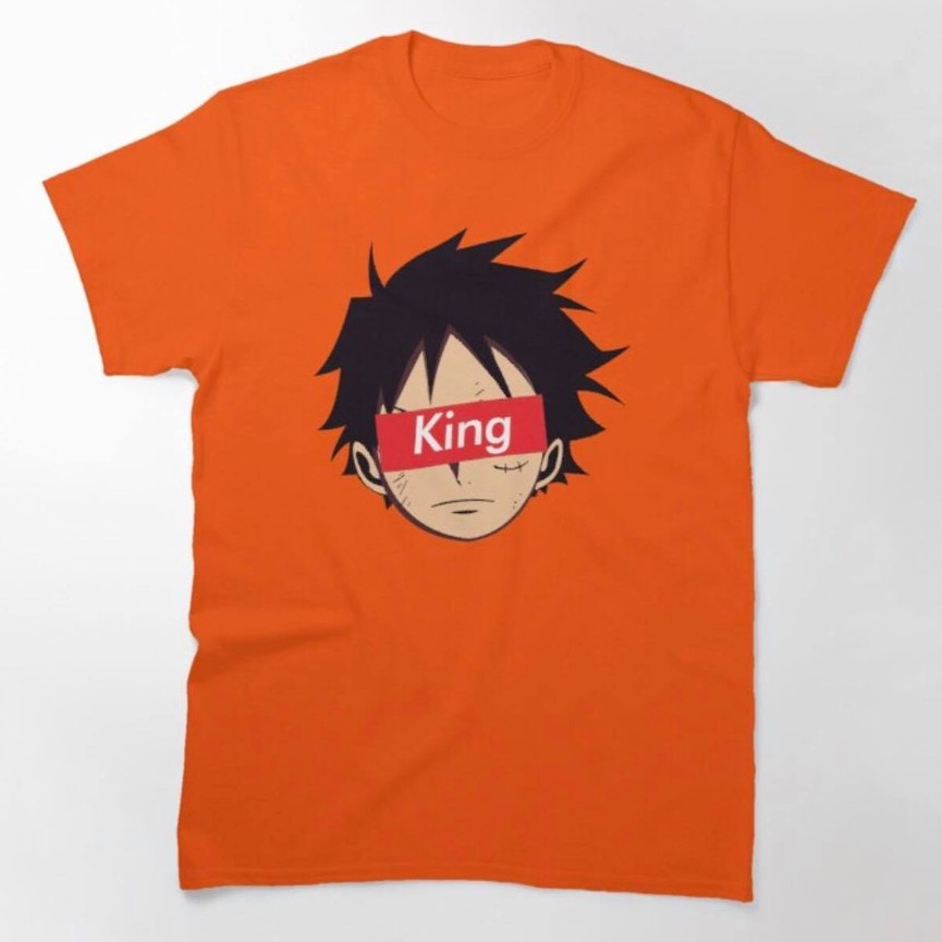 Tshirt Luffy KING Box Orange Onepiece