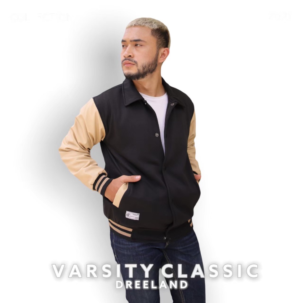 Bisa COD Jaket Varsity Clasic pria wanita / jaket Baseball  / Jaket Bomber cowok Korean style / Jake