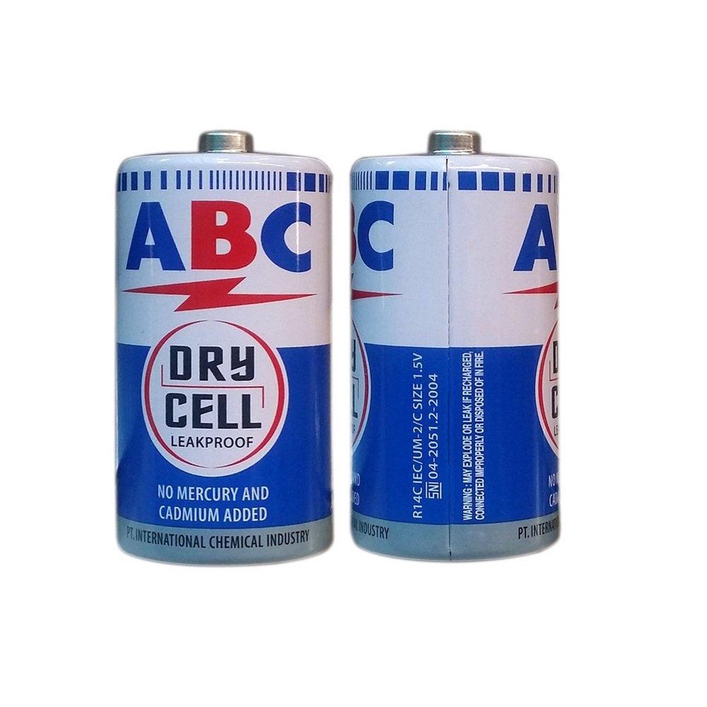 Baterai ABC Besar R20S Size D / Batre ABC Besar R20 S Size D Isi 2